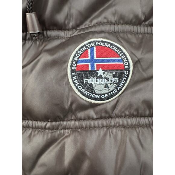 Nebulus Lodge Norway Womens Winter Long Jacket Coat Seal Brown Large - Picture 2 of 8